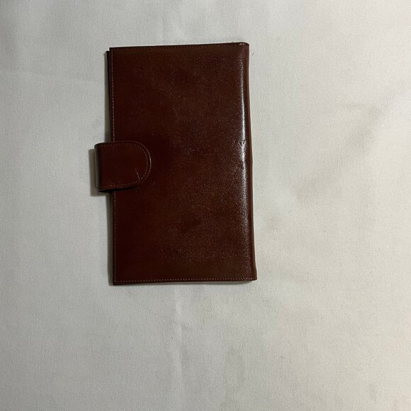 Buxton Brown Bifold Passport Travel Document Credit Cards Suit Wallet Holder - Picture 2 of 4